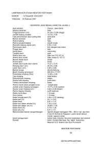 LAMPIRAN KEPUTUSAN MENTERI PERTANIAN NOMOR : 121