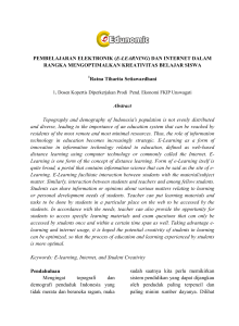 PEMBELAJARAN ELEKTRONIK (E-LEARNING)