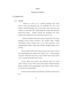 BAB 2 TINJAUAN PUSTAKA 2.1 Landasan Teori 2.1