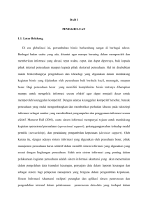 BAB I PENDAHULUAN 1.1. Latar Belakang Di era globalisasi ini