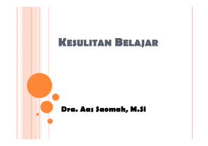 Kesulitan Belajarx - Direktori File UPI