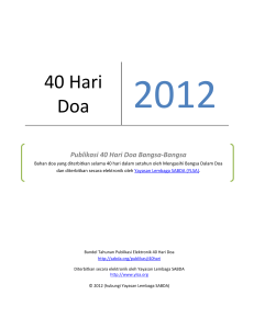 40 Hari Doa - SABDA