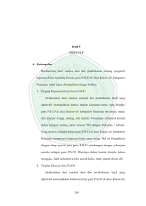 BAB V PENUTUP A. Kesimpulan Berdasarkan hasil analisa data