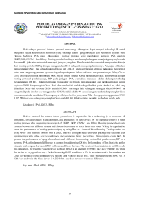 Jurnal ICT Penelitian dan Penerapan Teknologi PEMODELAN