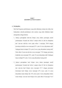 54 BAB V KESIMPULAN DAN SARAN A. Kesimpulan Dari hasil
