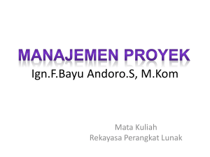 Manajemen Proyek