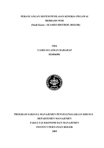 PERANCANGAN SISTEM PENILAIAN KINERJA