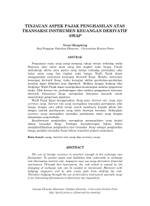 tinjauan aspek pajak penghasilan atas transaksi instrumen