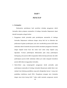 bab v penutup - IDR IAIN Antasari Banjarmasin