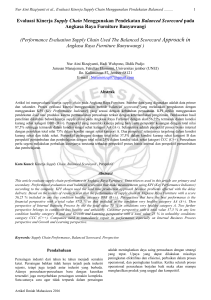 Evaluasi Kinerja Supply Chain Menggunakan