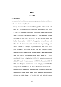 BAB V PENUTUP 5.1. Kesimpulan Berdasarkan hasil penelitian dan