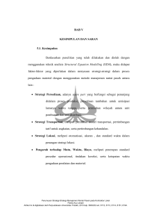 BAB V KESIMPULAN DAN SARAN 5.1. Kesimpulan