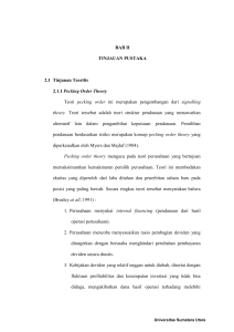 BAB II TINJAUAN PUSTAKA 2.1 Tinjauan Teoritis 2.1.1 Pecking