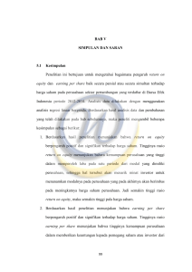 BAB V SIMPULAN DAN SARAN 5.1 Kesimpulan Penelitian ini