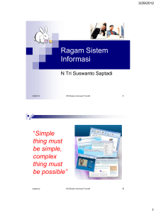 Ragam Sistem Informasi