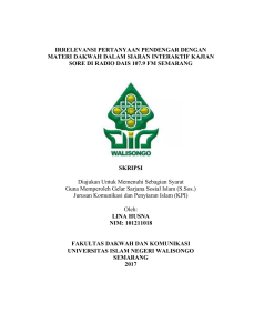 irrelevansi pertanyaan pendengar dengan materi