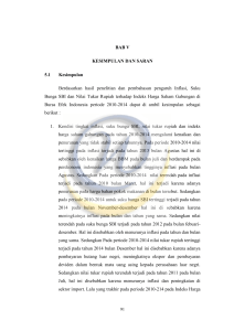 BAB V KESIMPULAN DAN SARAN 5.1 Kesimpulan Berdasarkan