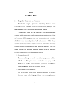 8 . BAB 2 LANDASAN TEORI 2.1. Pengertian Manajemen dan