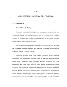 BAB II KAJIAN PUSTAKA DAN KERANGKA PEMIKIRAN