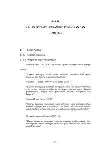 bab ii kajian pustaka, kerangka pemikiran dan hipotesis