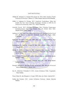 DAFTAR PUSTAKA Affandi B, Adriaansz G, Gunardi ER, Koesno H