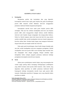 BAB V KESIMPULAN DAN SARAN A. Kesimpulan