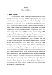 1 BAB 1 PENDAHULUAN 1.1. Latar Belakang Di era globalisasi