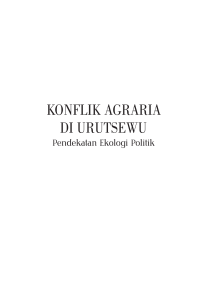 konflik agraria di urutsewu