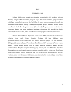 BAB I PENDAHULUAN Epilepsi didefinisikan sebagai