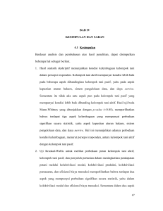 BAB IV KESIMPULAN DAN SARAN 4.1 Kesimpulan