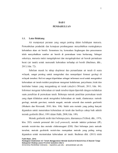 1 BAB I PENDAHULUAN 1.1. Latar Belakang Air mempunyai