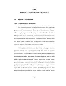 BAB II KAJIAN PUSTAKA DAN HIPOTESIS PENELITIAN 2.1