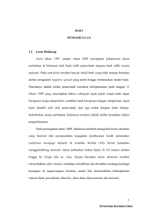 BAB I PENDAHULUAN 1.1 Latar Belakang Awal tahun 1997 sampai