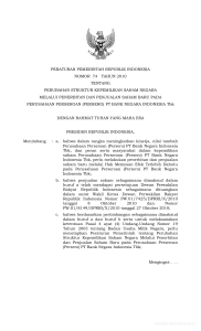 peraturan pemerintah republik indonesia nomor 74 tahun 2010