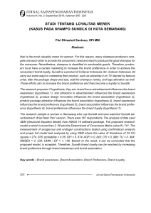 jurnal sains pemasaran indonesia studi tentang - UNDIP E