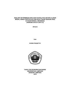 1 analisis determinan ihsg dan kausalitas antara aliran modal asing