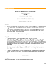 1 / 18 peraturan pemerintah republik indonesia nomor 6 tahun 2010
