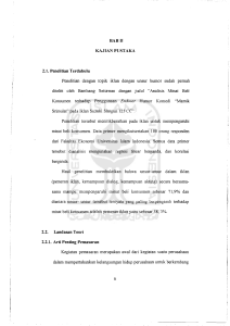 BAB II KAJIAN PUSTAKA 2.1. Penelitian Terdahulu Penelitian