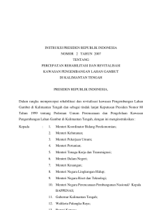 instruksi presiden republik indonesia nomor 2 tahun