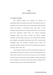 BAB II TINJAUAN KEPUSTAKAAN 2.1. Penelitian Terdahulu Hasil