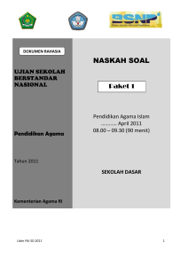 SOAL USBN PAI SD_p1