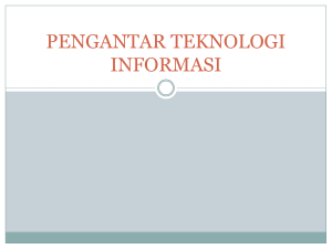 pengenalan teknologi informasi