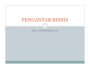 pengantar bisnis pengantar bisnis