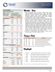 Market View Today`s Pick Highlight