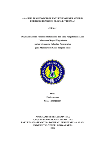 ANALISIS TRACKING ERROR UNTUK - Journal Student