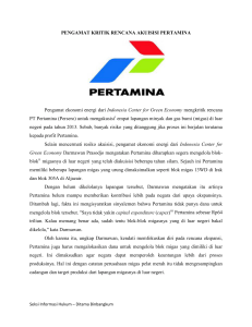 PENGAMAT KRITIK RENCANA AKUISISI PERTAMINA