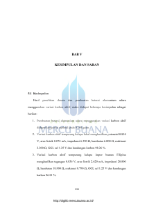 BAB V KESIMPULAN DAN SARAN