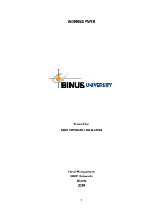 working paper - BINUS University