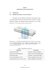 BAB IV IMPLEMENTASI DAN PENGUJIAN 4.1 Implementasi 4.1.1