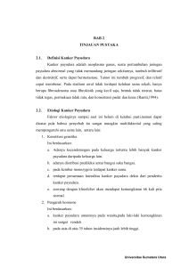 BAB 2 TINJAUAN PUSTAKA 2.1. Definisi Kanker Payudara Kanker